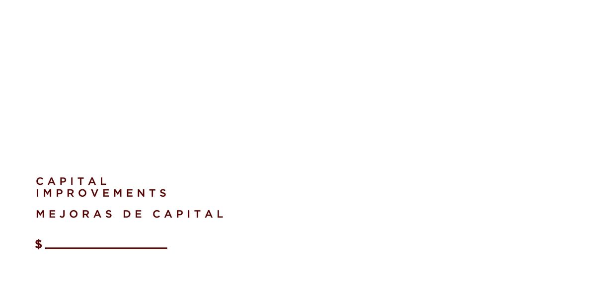 NCS Envelope Service Capital Improvements Offering Envelope Bilingual Back
