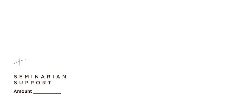 NCS Envelope Service Seminarian Support Envelope Back