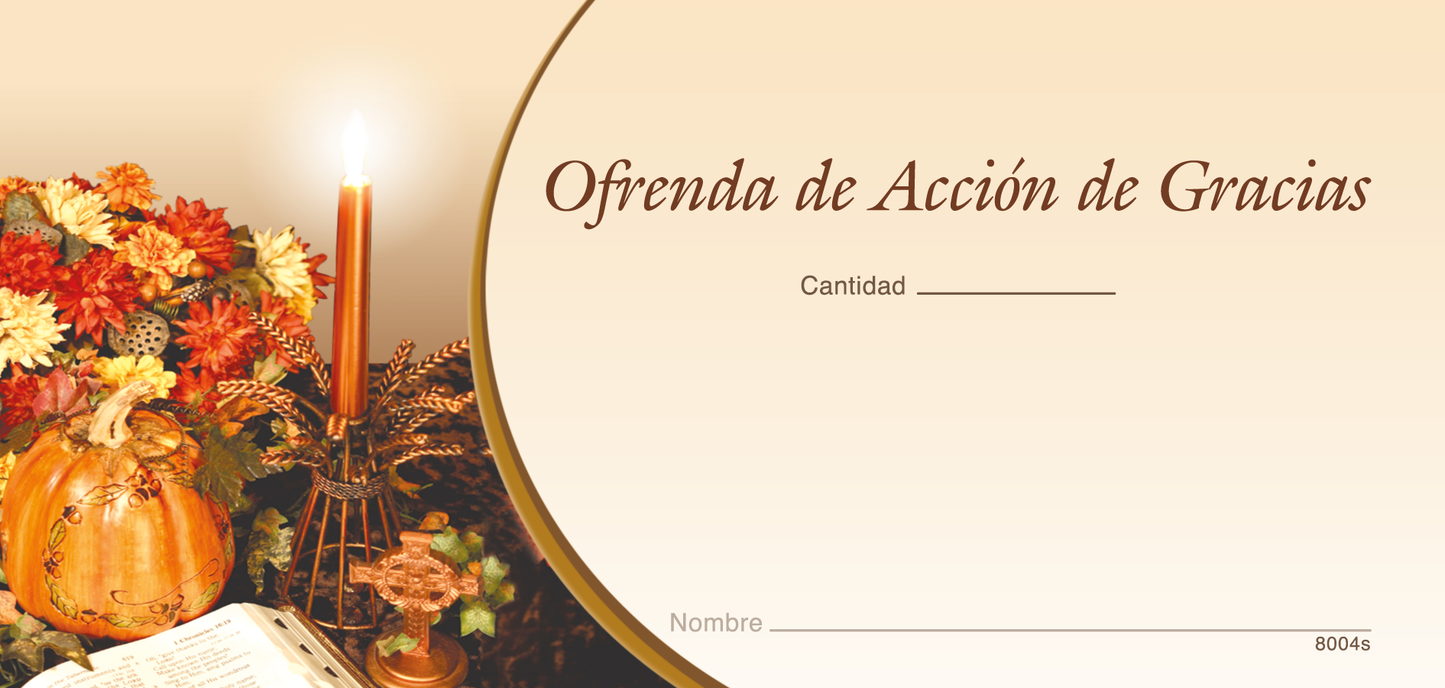 Thanksgiving Offering Envelope (Spanish - Premium)