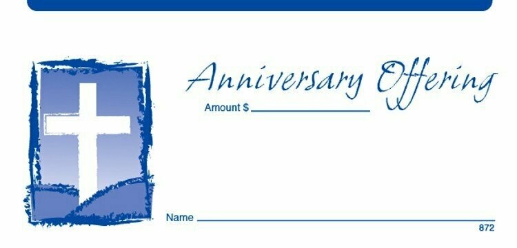 NCS National Church Solutions Anniversary Offering Envelope 2