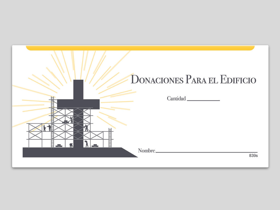 NCS National Church Solutions Building Fund Offering Envelope Spanish