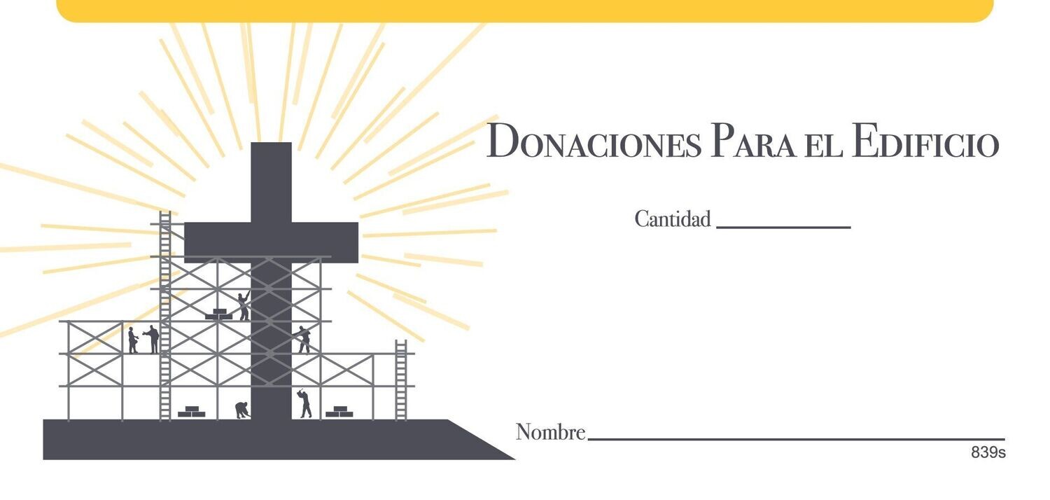 NCS National Church Solutions Building Fund Offering Envelope Spanish 2