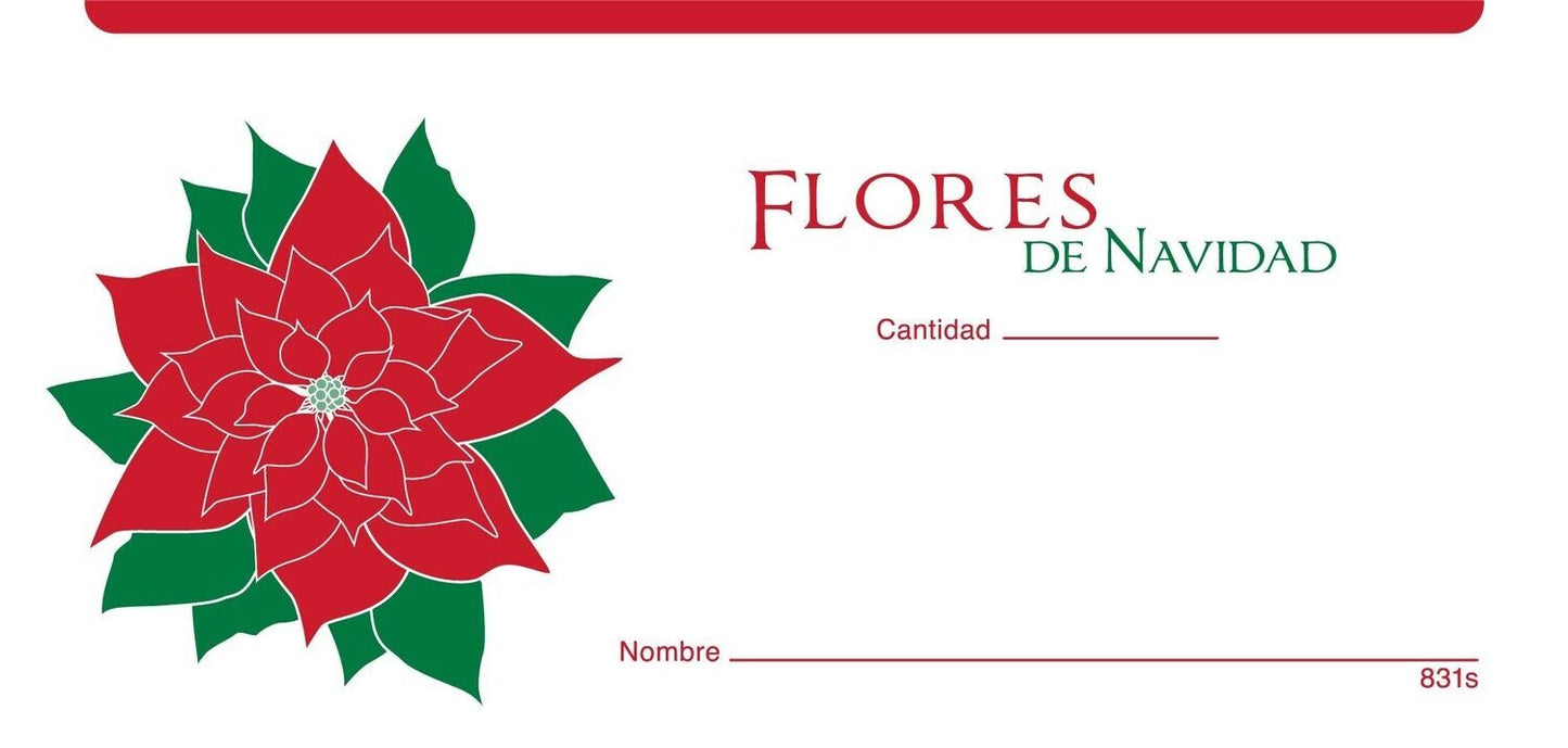 Christmas Flowers Offering Envelope (Spanish)