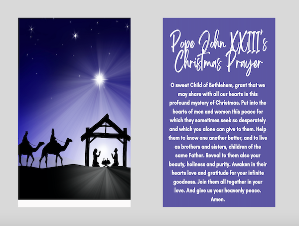 Christmas Prayer Card (Packs of 100 or 250)
