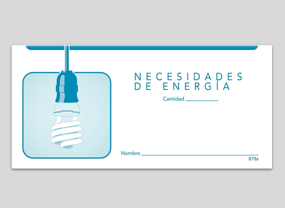 NCS National Church Solutions Energy Needs Offering Envelope Spanish 