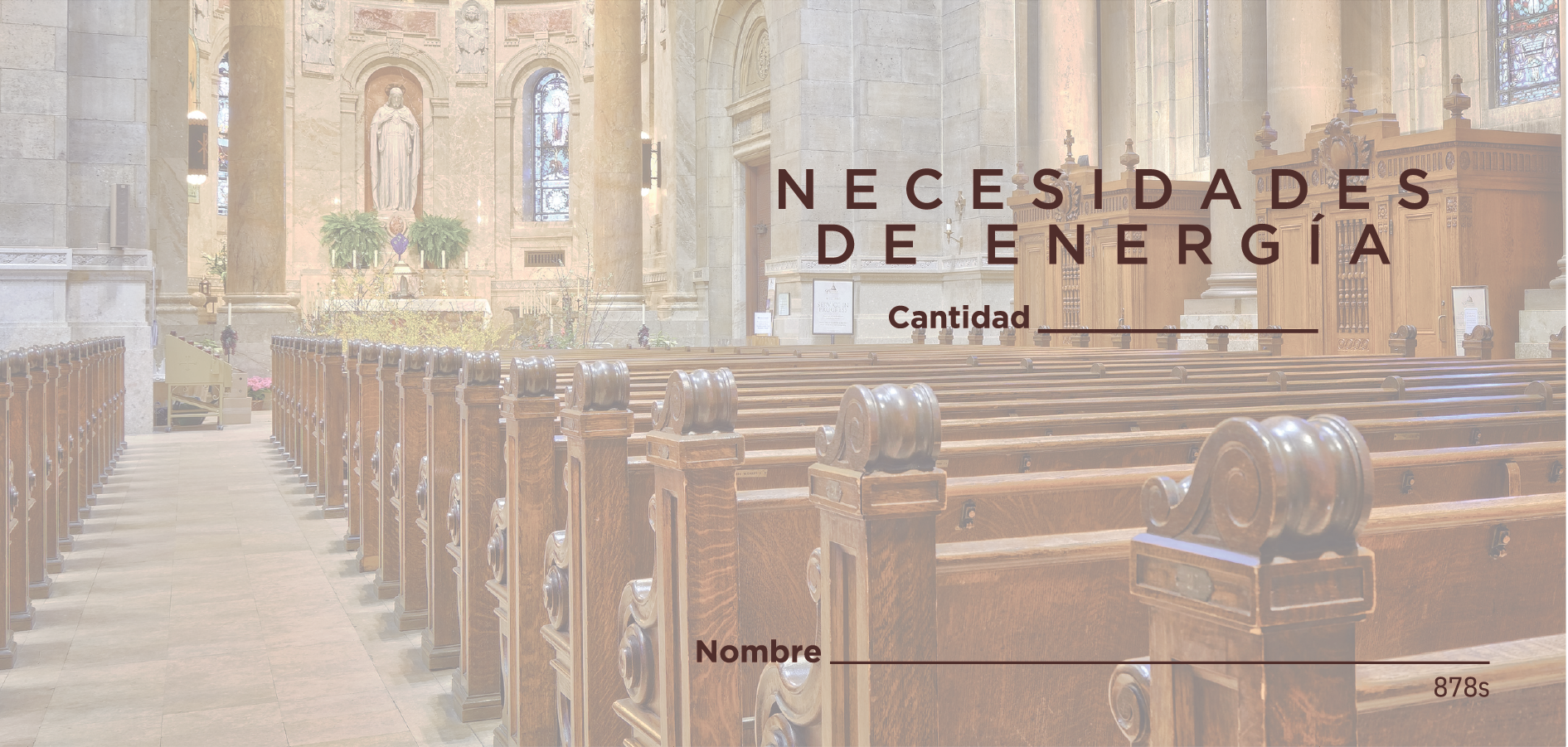 NCS National Church Solutions Energy Needs Offering Envelope Spanish