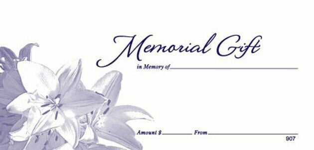 NCS National Church Solutions Memorial Gift Offering Envelope 2