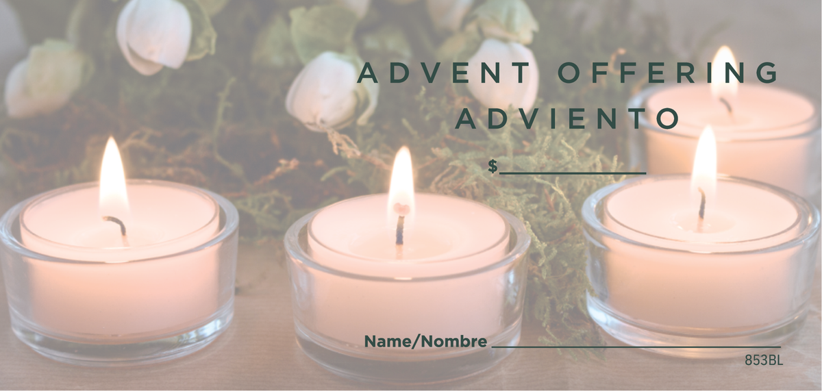NCS Envelope Service Advent Bilingual Offering Envelope