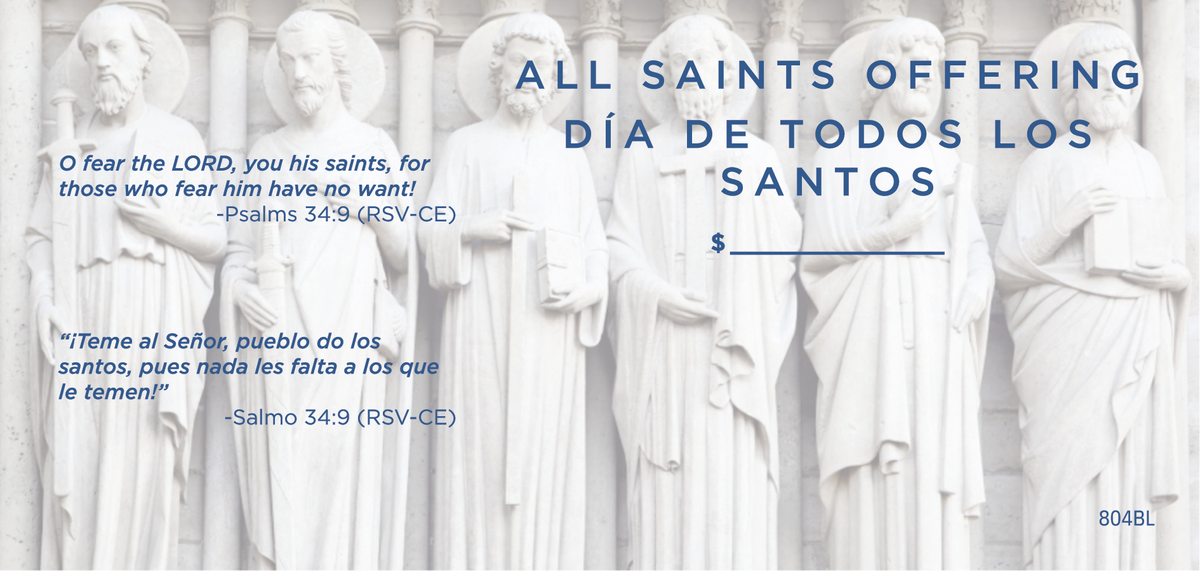 NCS Envelope Service All Saints Offering Envelope Bilingual