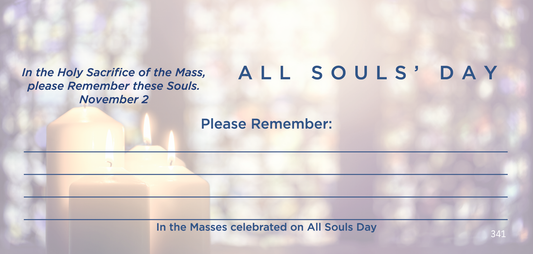 NCS Envelope Service All Souls Day Offering Envelope In Memory Of