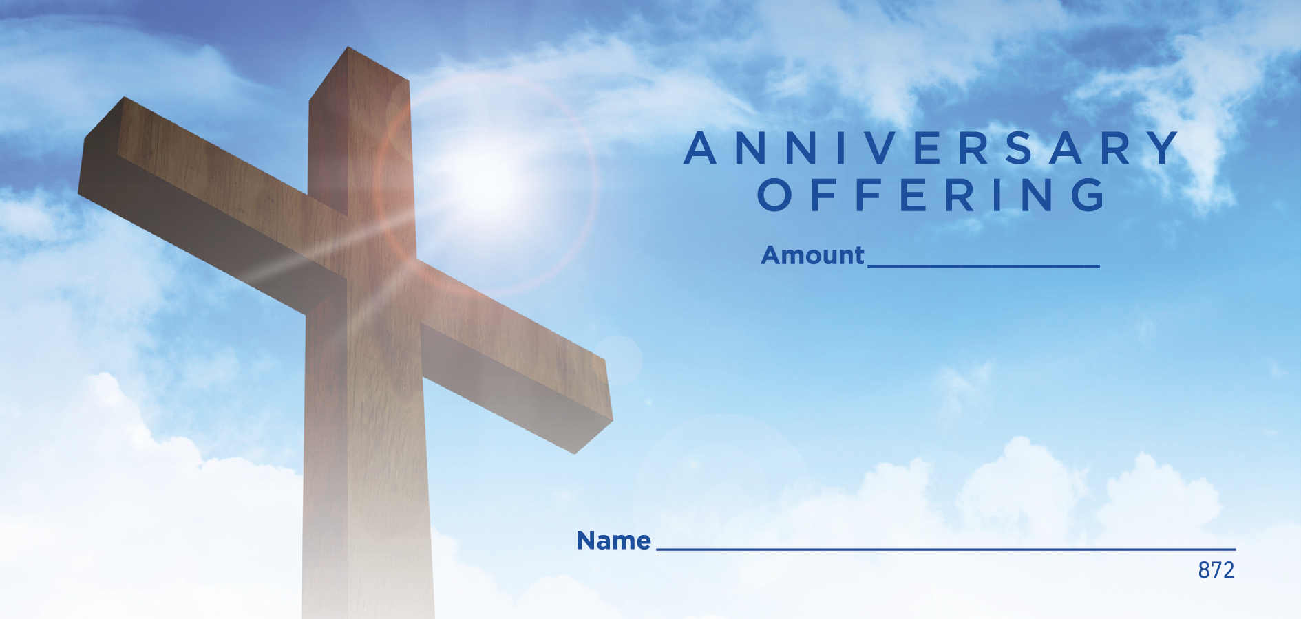 NCS Envelope Service Anniversary Offering Envelope