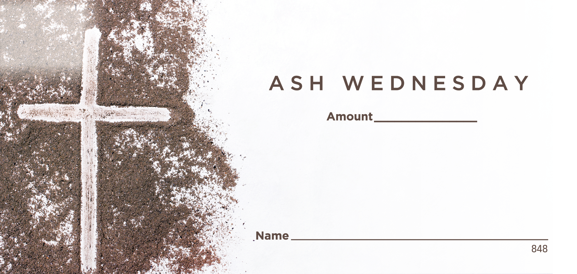 NCS National Church Solutions Ash Wednesday Offering Envelope