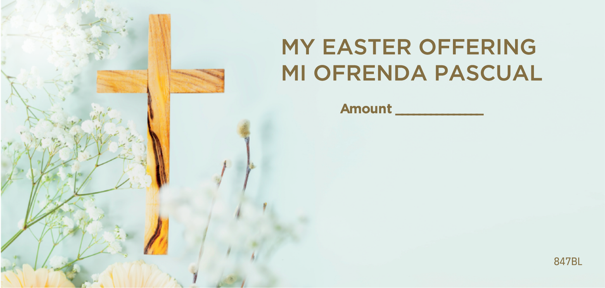 NCS Envelope Service Easter Offering Envelope Bilingual