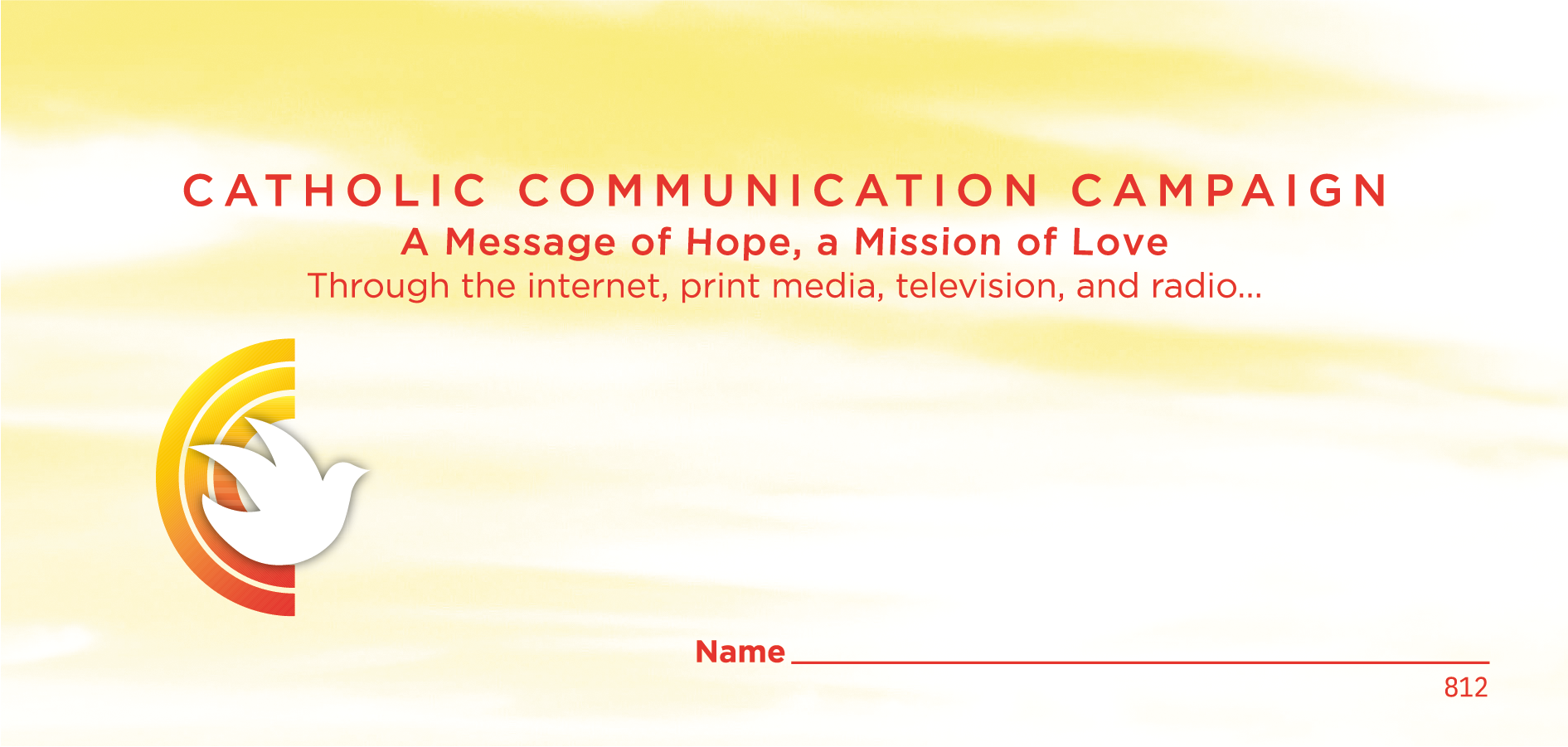 NCS Envelope Service Catholic Communication Campaign Offering Envelope