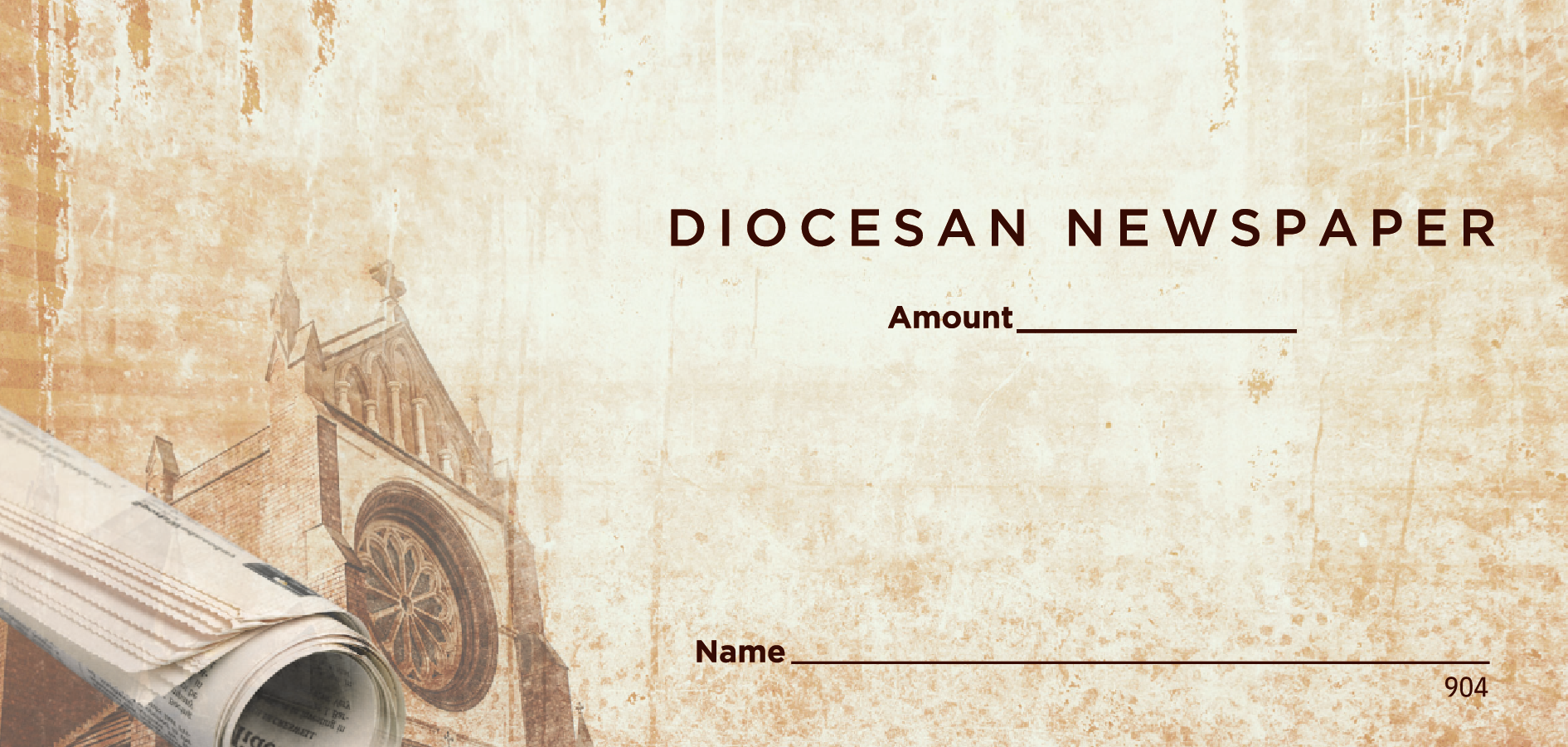 NCS Envelope Service Diocesan Newspaper Offering Envelope