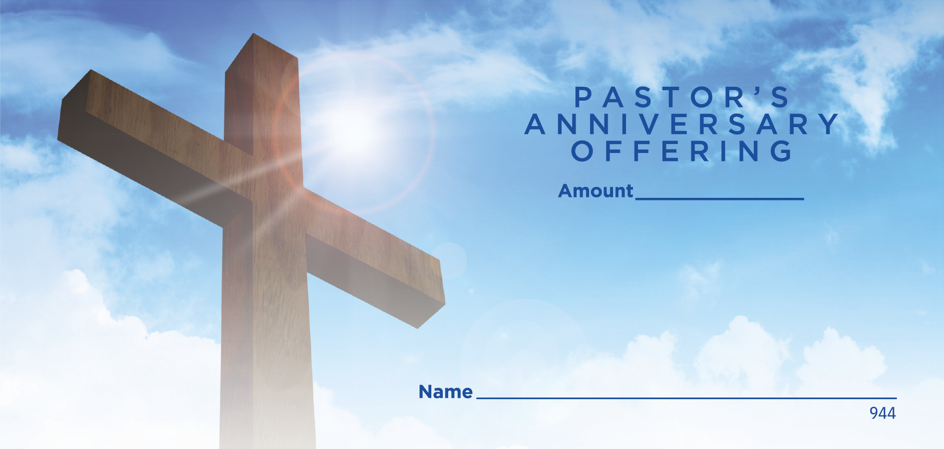 NCS Envelope Service Pastors Anniversary Offering Envelope