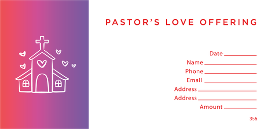 NCS Envelope Service Pastors Love Offering