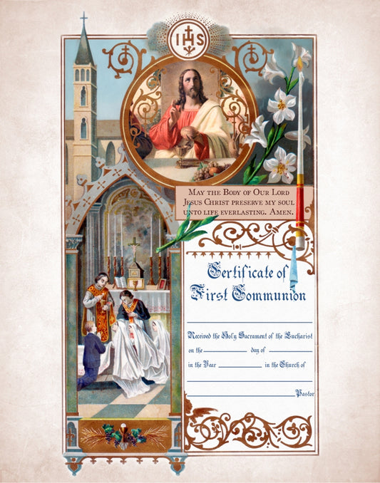 NCS Envelope Service Sacrament Certificate First Communion 2
