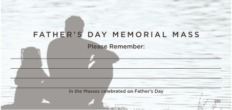 NCS Envelope Service Fathers Day Memorial Mass Offering Envelope