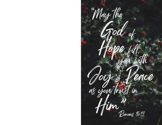 Christmas Bulletin - God of Hope - Pack of 25