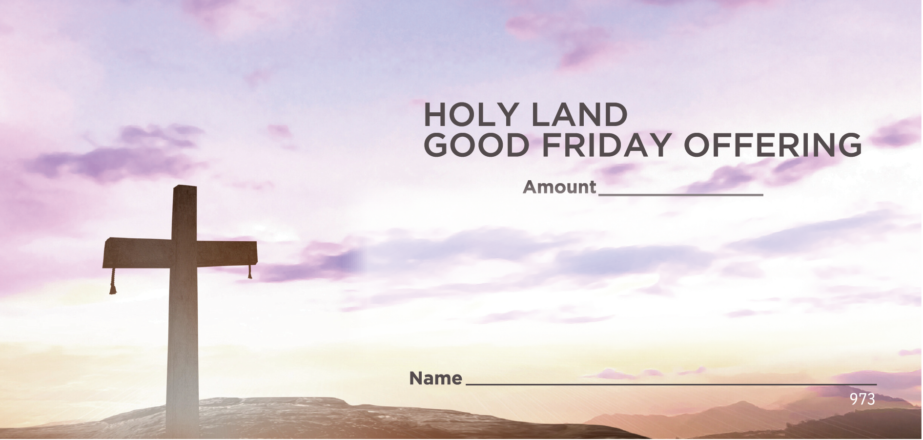 Holy Land Good Friday Offering Envelope – National Church Solutions