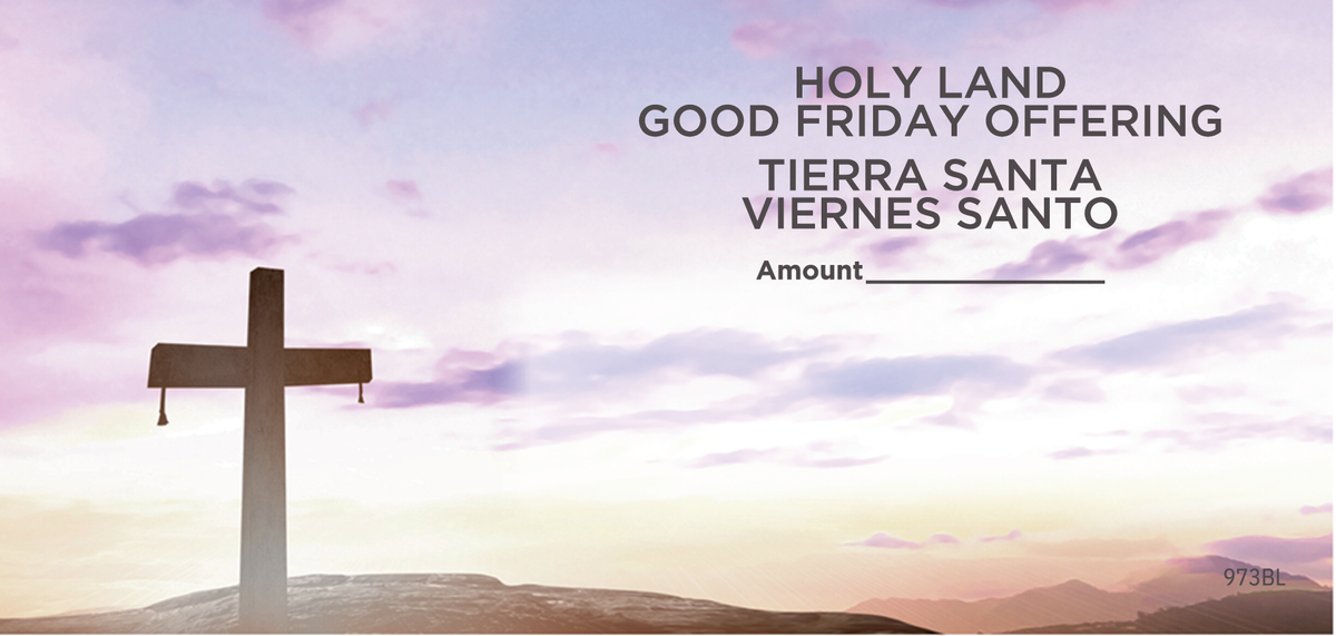 NCS Envelope Service Holy Land Good Friday Offering Envelope Bilingual