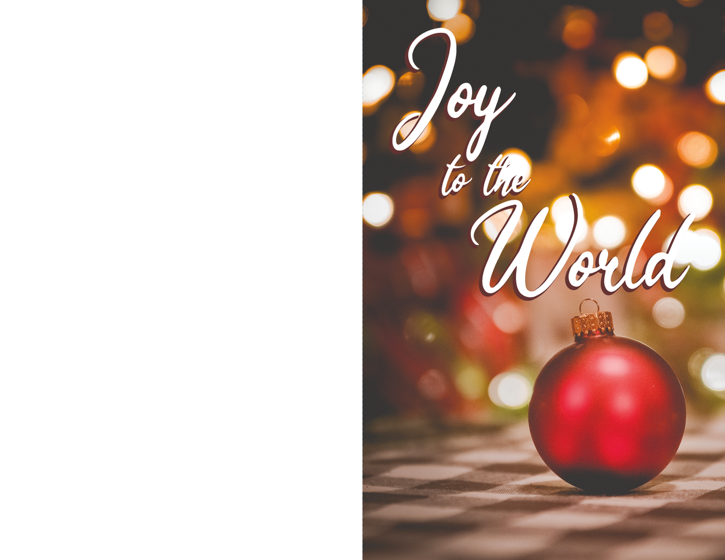 Christmas Bulletin - Joy to the World - Pack of 25
