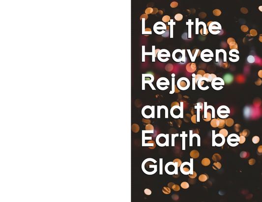 Christmas Bulletin - Let the Heavens Rejoice - Pack of 25