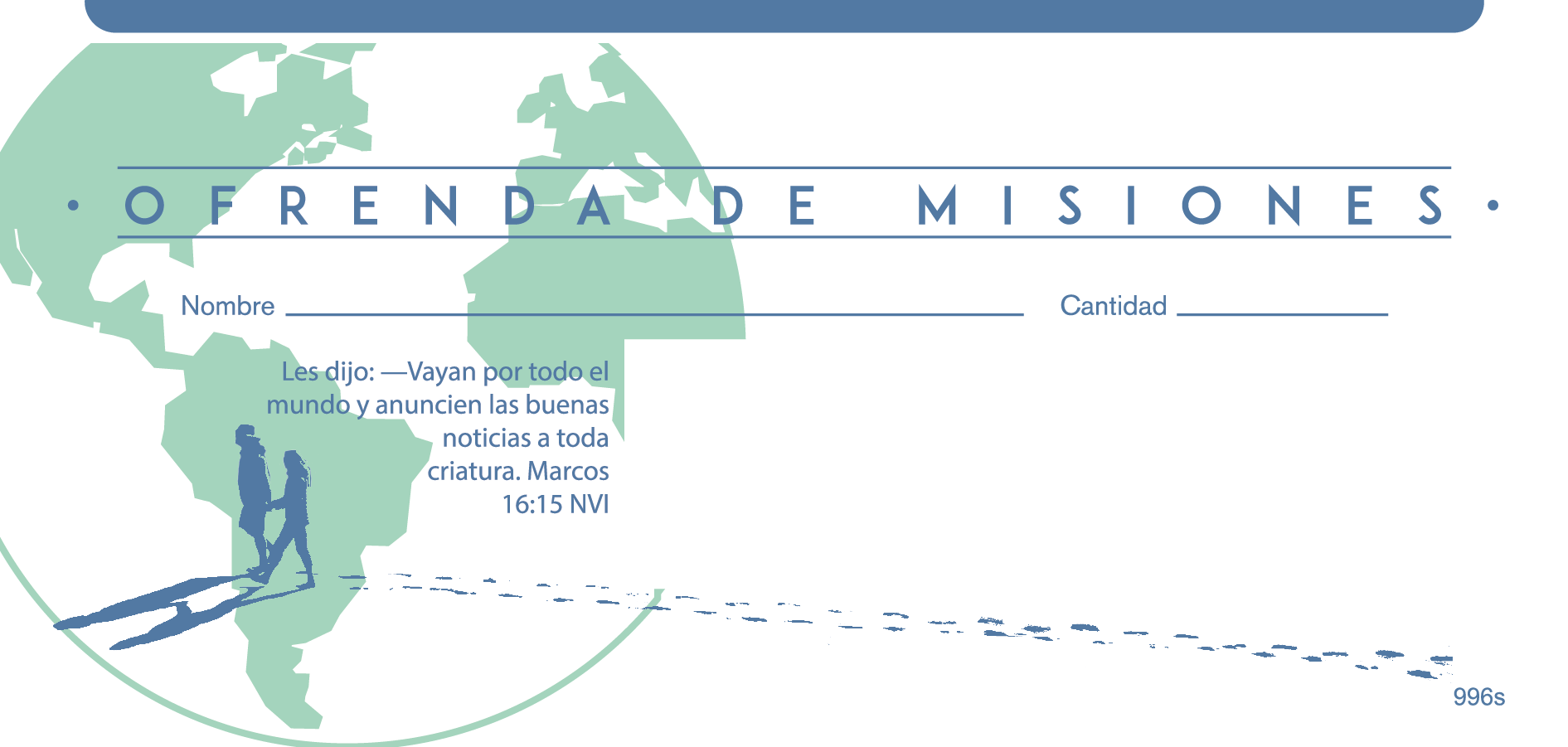 NCS National Church Solutions Missions Offering Envelope Spanish