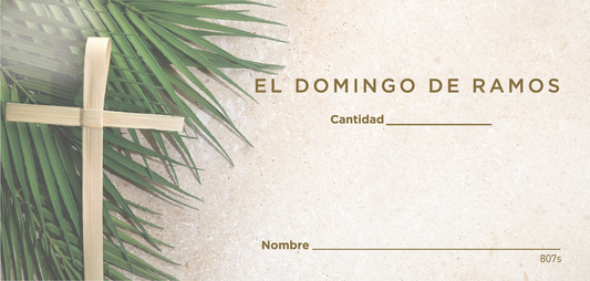 NCS Palm Sunday Offering Envelope Spanish