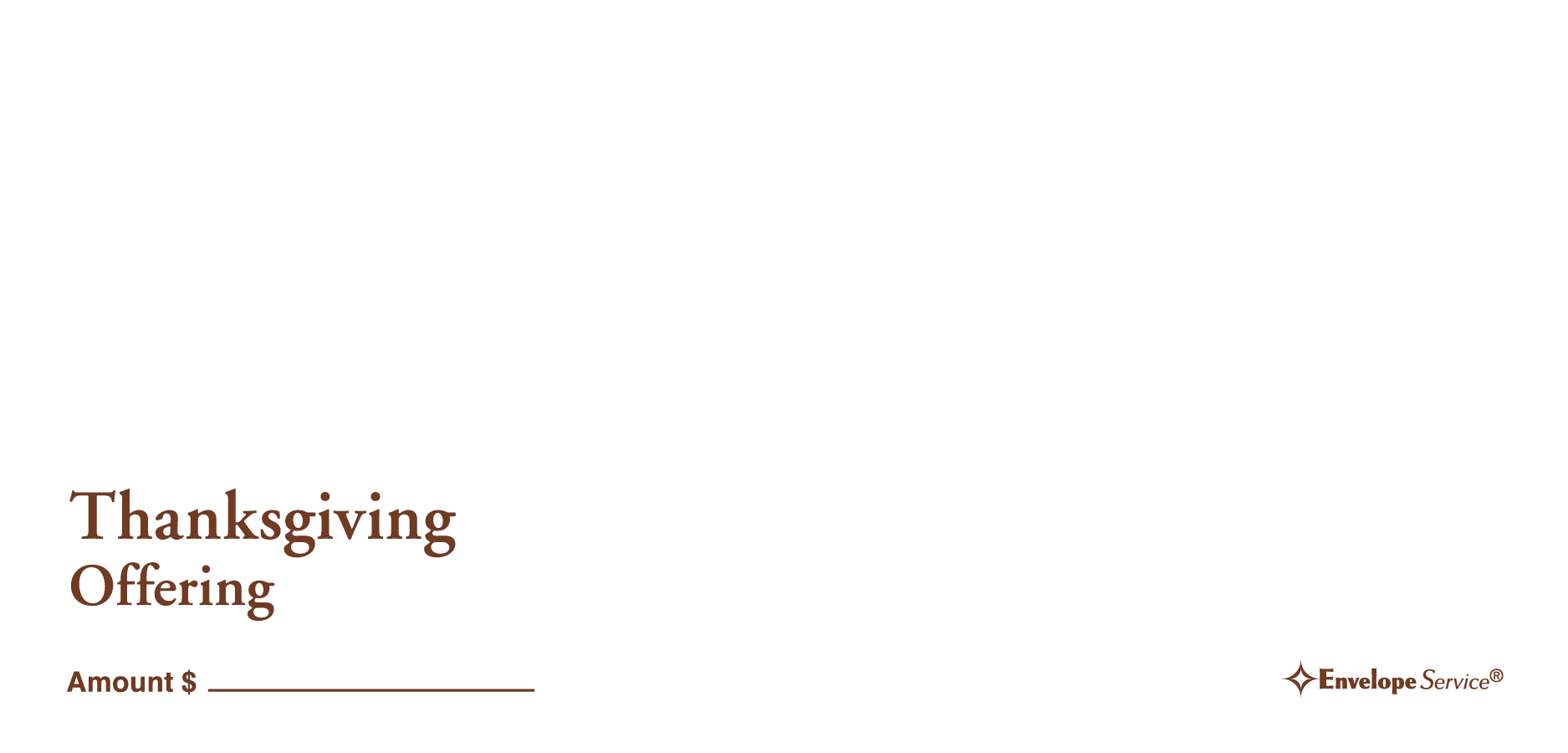 Thanksgiving Offering Envelope (Premium) – National Church Solutions