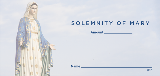 NCS National Church Solutions Solemnity of Mary Offering Envelope