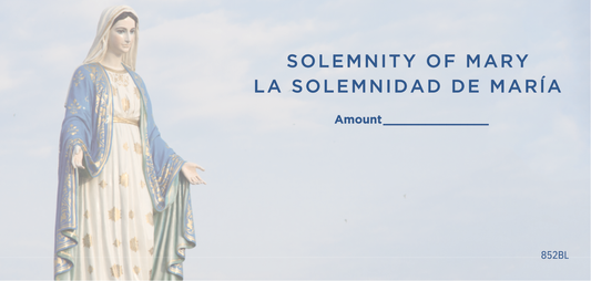 NCS Envelope Service Solemnity of Mary Offering Envelope Bilingual
