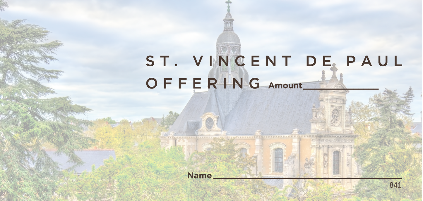 NCS National Church Solutions St Vincent de Paul Offering Envelope