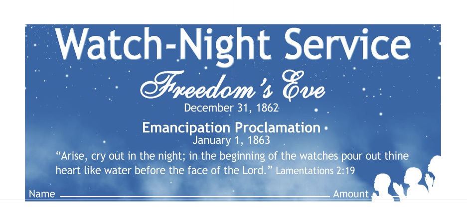 NCS National Church Solutions Watch Night Service Offering Envelope
