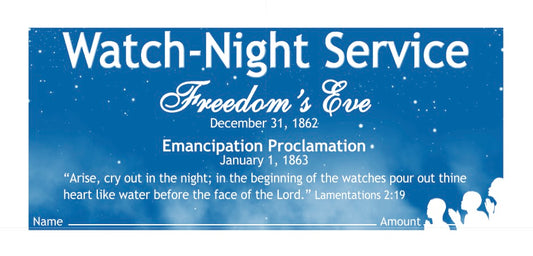 NCS National Church Solutions Watch Night Service Offering Envelope
