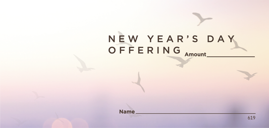 NCS National Church Solutions New Year's Day Offering Envelopes for Church