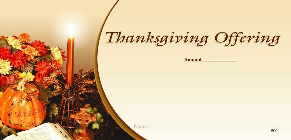 Thanksgiving Offering Envelope (Premium) – National Church Solutions