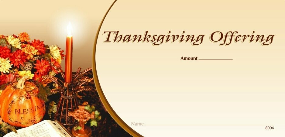 NCS National Church Solutions Premium Thanksgiving Offering Envelope 2
