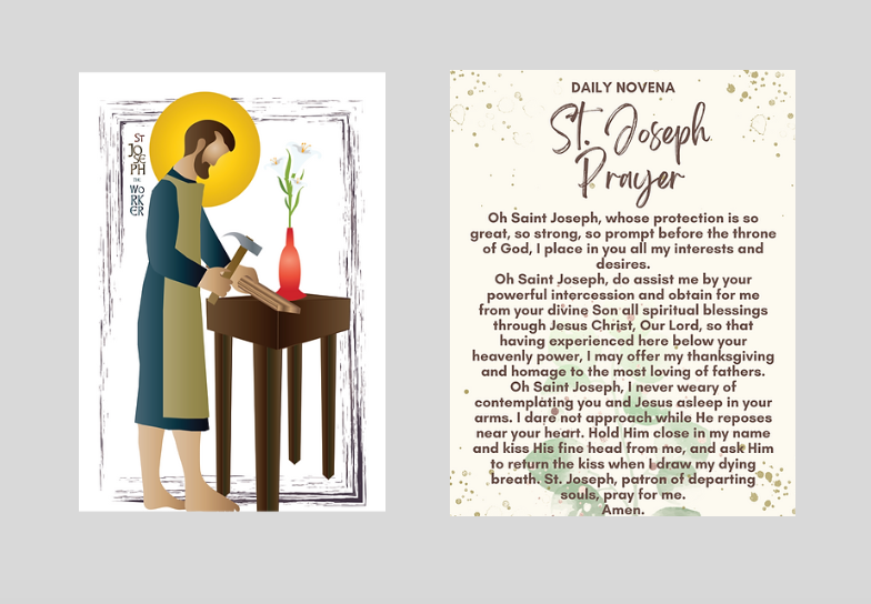 St. Joseph Prayer Card (Packs of 100 or 250)