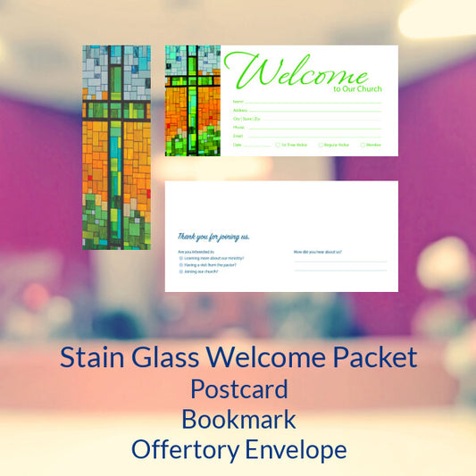 Stain Glass Welcome Packet - $2.50 Per Pack