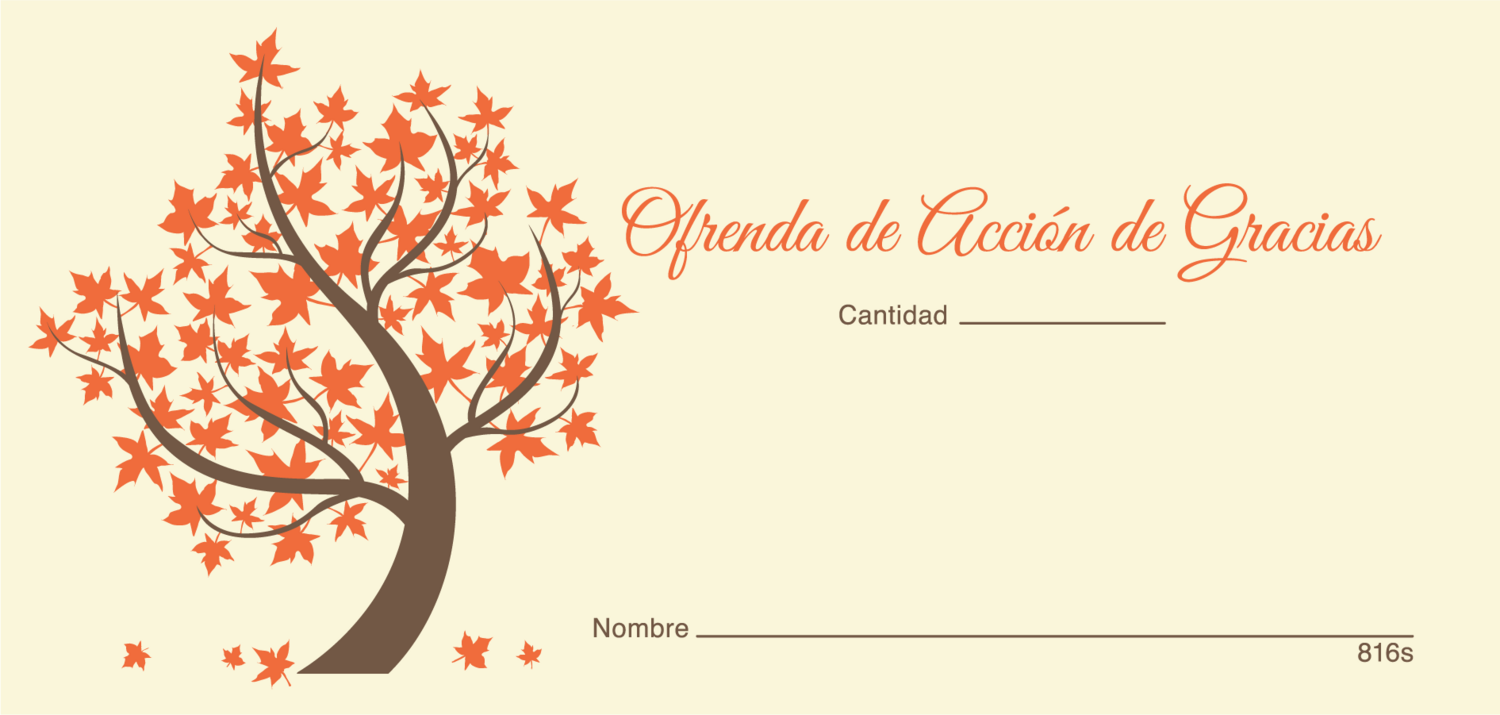 NCS National Church Solutions Thanksgiving Offering Envelope Spanish 2