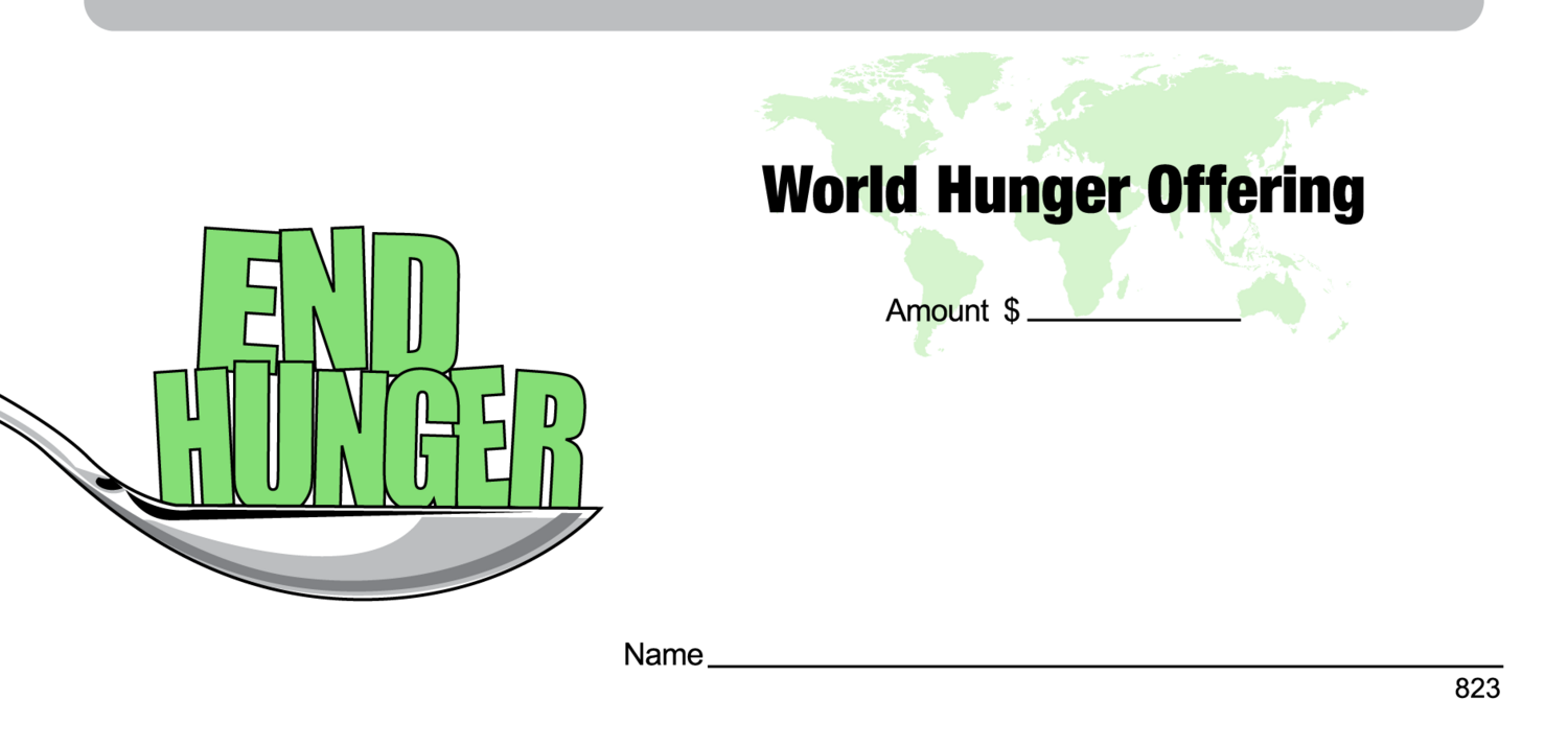 NCS National Church Solutions World Hunger Offering Envelope