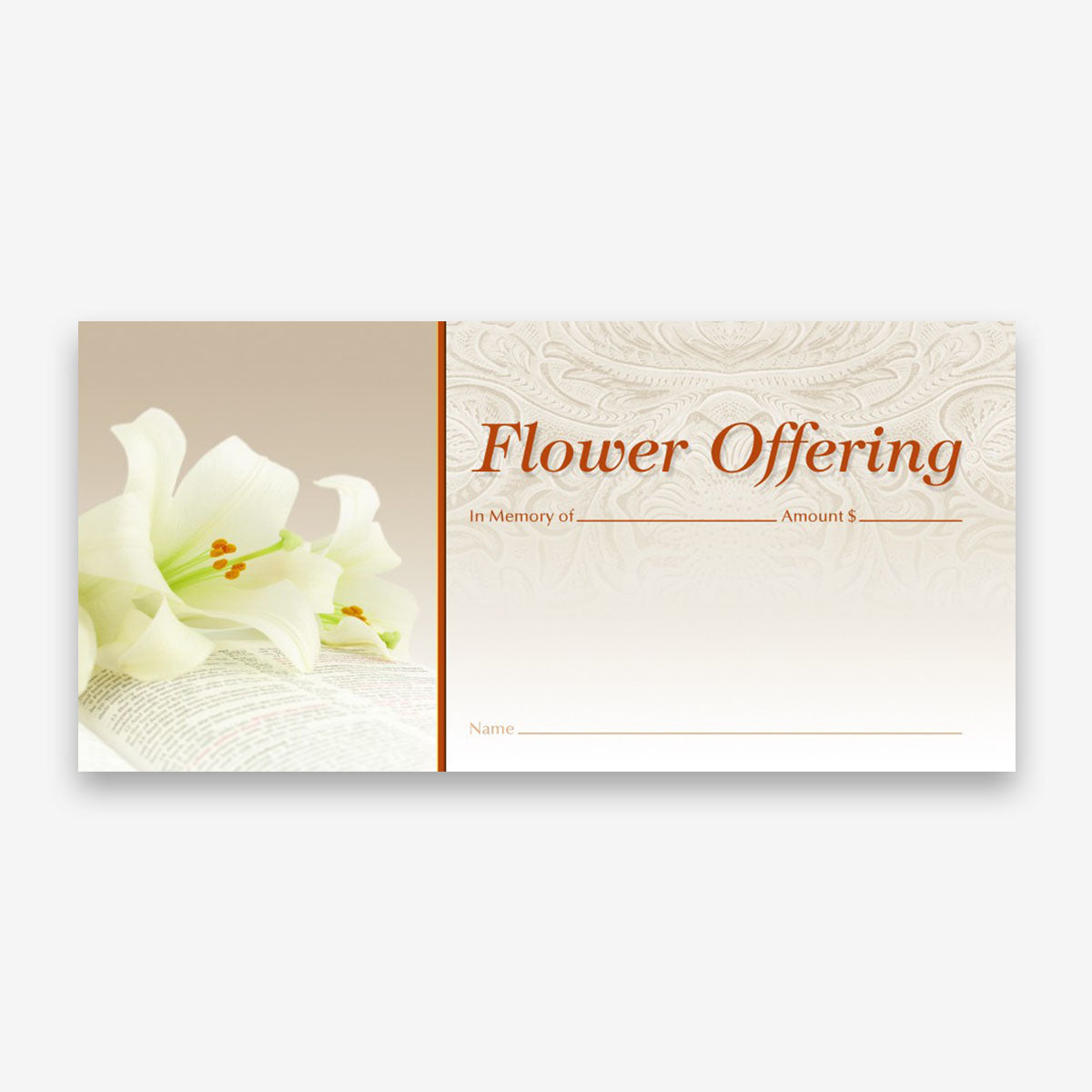 NCS National Church Solutions Premium Easter Flower Offering Envelope