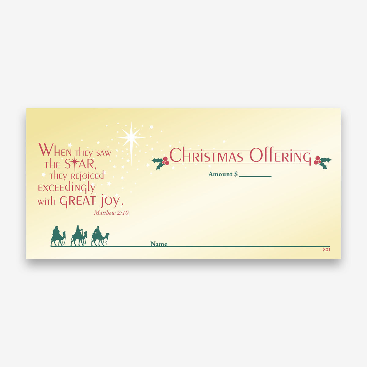 Christmas Envelope (Gold)