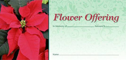 NCS National Church Solutions Premium Christmas Flower Offering Envelope