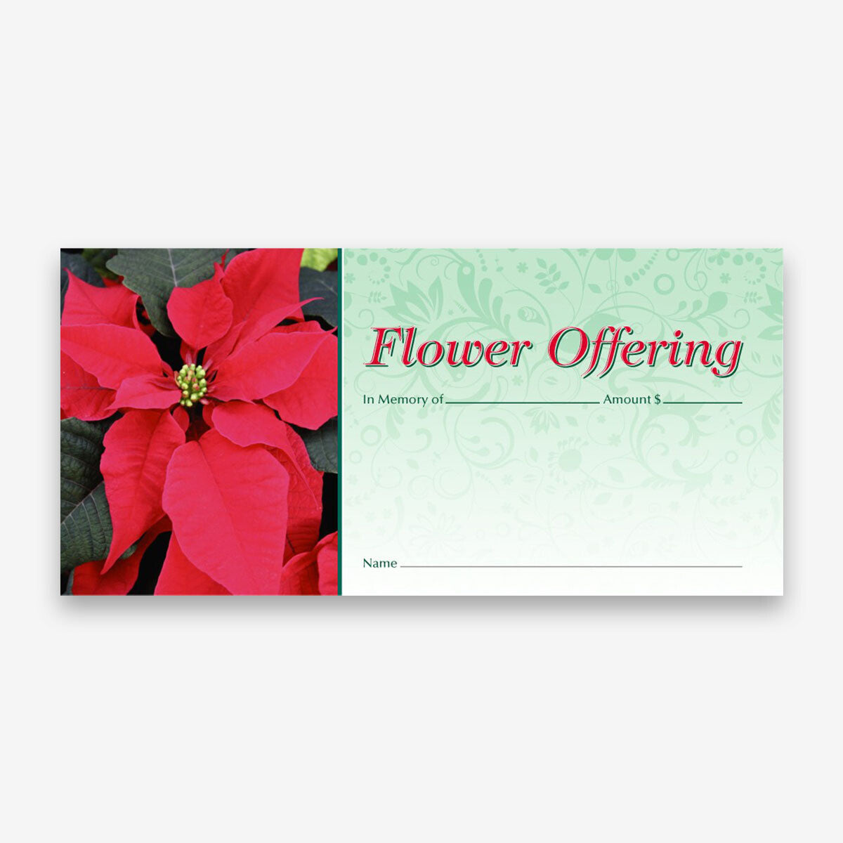 NCS National Church Solutions Premium Christmas Flower Offering Envelope 2